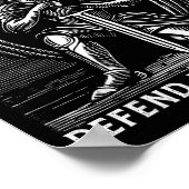 Poster Christian Saint Michael Catholic Saint Defend Us I (Coin)