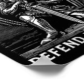 Poster Christian Saint Michael Catholic Saint Defend Us I (Coin)