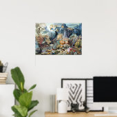 Poster Christian Schussele Ocean Life (Bureau à domicile)