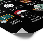 Poster Christmas 12 Days Of Math Math Teacher Xmas Stem S (Coin)