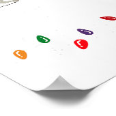 Poster Christmas 2025 Lights Santa Hat Funny Gift Tee Men (Coin)