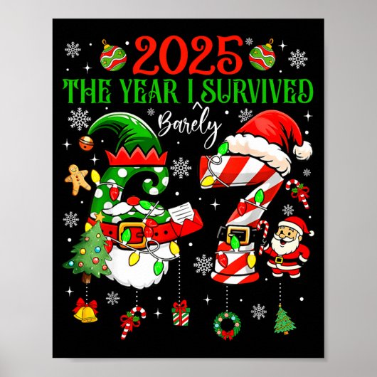 Poster Christmas 2025 The Year I Barely Survived Six Seve (Devant)