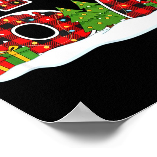 Poster Christmas 67 Buffalo Plaid Six Seven Santa & E (Coin)