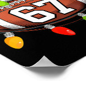 Poster Christmas 67 Meme Football Santa Hat Funny Xmas Bo (Coin)