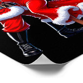 Poster Christmas African Santa Mrs Claus Dancing African  (Coin)