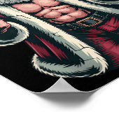 Poster Christmas Angry Santa Middle Finger Sarcastic Xmas (Coin)