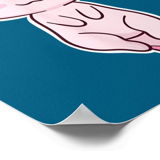 Poster Christmas Axolotl  (Coin)