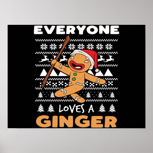 Poster Christmas Baking Tout Le Monde Aime Un Ginger Bake (Devant)