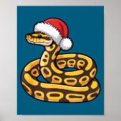 Poster Christmas Ball Python Ugly Xmas Sweater Snake Love (Devant)
