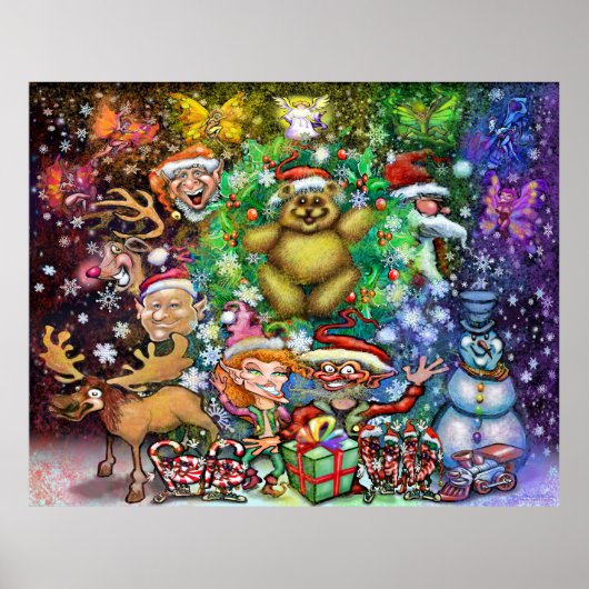 Poster Christmas Bear (Devant)