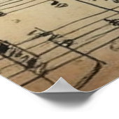 Poster Christmas Bells on Sheet Music, (Coin)