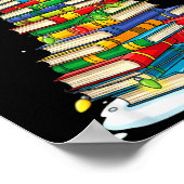 Poster Christmas Book Tree Funny Librarians Books Lover (Coin)