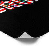 Poster Christmas Bruh Candy Cane Santa Hat Xmas Slang Mem (Coin)