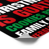 Poster Christmas Bruh No Cap Cookies Bussin Funny Rizz Me (Coin)