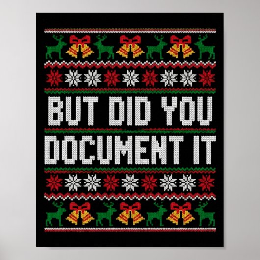 Poster Christmas But Did You Doent It Ugly Office Party L (Devant)