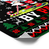 Poster Christmas By Par Santa Sweater Playing Golf Golfer (Coin)