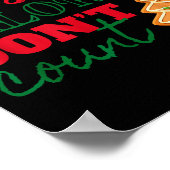 Poster Christmas Calories Don't Count Funny Holiday  (Coin)