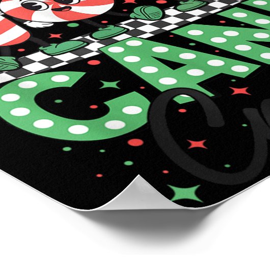 Poster Christmas Candy Cane Crew Xmas Love Candy Boys Gir (Coin)