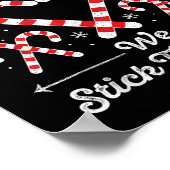 Poster Christmas Candy Cane Heart Holiday Family Matching (Coin)