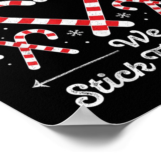 Poster Christmas Candy Cane Heart Holiday Family Matching (Coin)