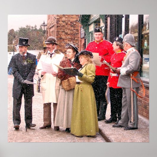 POSTER CHRISTMAS CAROL CHANTEURS VICTORIENS (Devant)