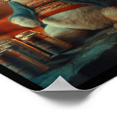 Poster Christmas Cat Smoking Cigarette Meme Gen Z  (Coin)