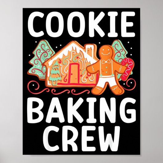 Poster Christmas Cookie Taster Cookie Baking Crew Gingerb (Devant)