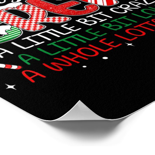 Poster Christmas Crew A Little Bit Crazy A Little Bit Lou (Coin)