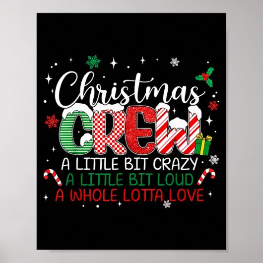 Poster Christmas Crew A Little Bit Crazy A Little Bit Lou (Devant)