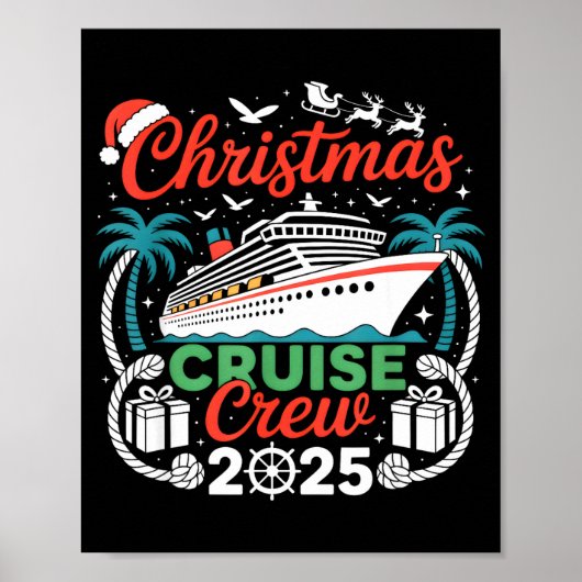Poster Christmas Cruise Crew 2025 Matching  (Devant)