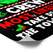 Poster Christmas Cruise Crew Most Likely To Take Cs Towel (Coin)