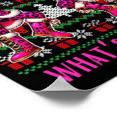 Poster Christmas Crushing It Nutcracker - Funny Retro Ugl (Coin)