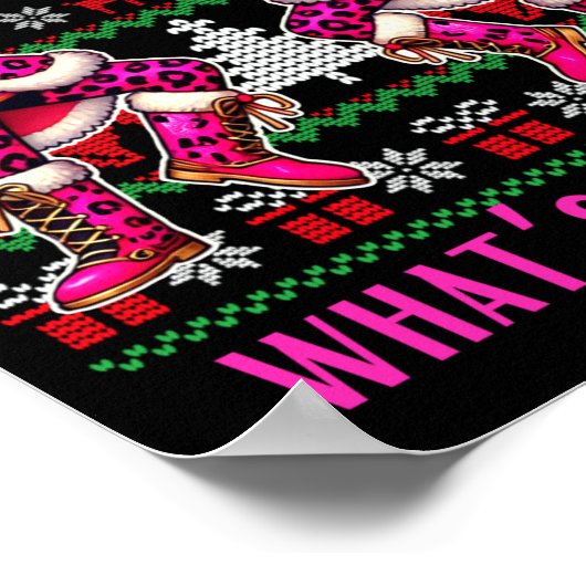 Poster Christmas Crushing It Nutcracker - Funny Retro Ugl (Coin)