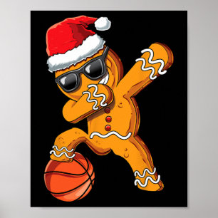 Poster Christmas Dabbing Gingerbread Homme Dab Cool Sketa