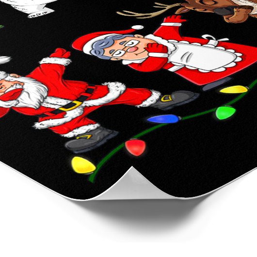 Poster Christmas Dabbing Santa And Friends Quarantine Boy (Coin)