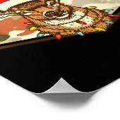 Poster Christmas Deer Hunting Old School Camo, Xmas Hunti (Coin)