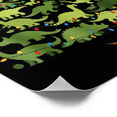 Poster Christmas Dinosaur Tree Rex Pajamas Men Boys Kids  (Coin)