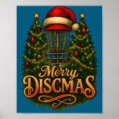 Poster Christmas Disc Golf Merry Discmas  (Devant)