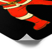 Poster Christmas Disc Golf Vintage Funny Santa Xmas  (Coin)