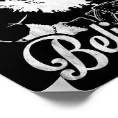 Poster Christmas Don't Stop Believin' Santa Outline (Coin)