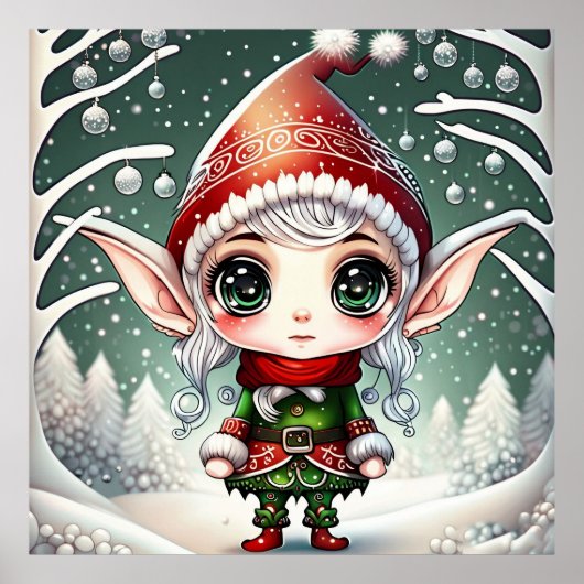 Poster Christmas Elf (Devant)