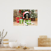 Poster Christmas - English Springer Espagne - Lucy (Cuisine)