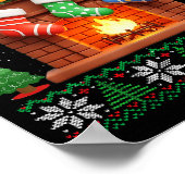 Poster Christmas Fireplace Stockings Funny Ugly Christmas (Coin)