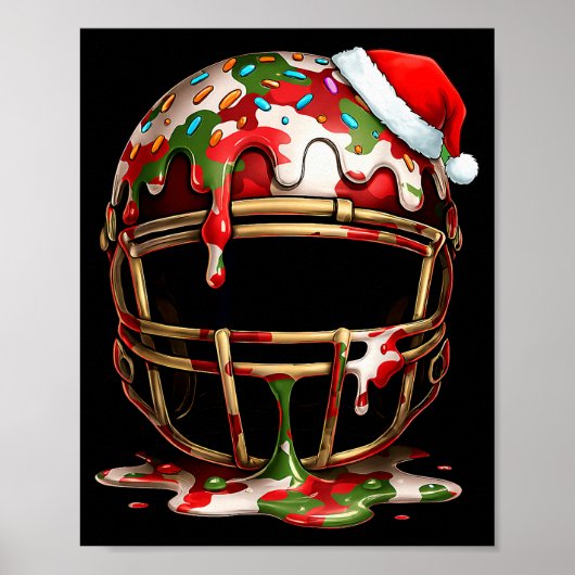 Poster Christmas Football Drip Boys Ice Cream Drip Camo S (Devant)