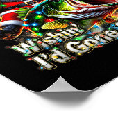 Poster Christmas Funny Fish Santa Fishing Merry Fishmas (Coin)