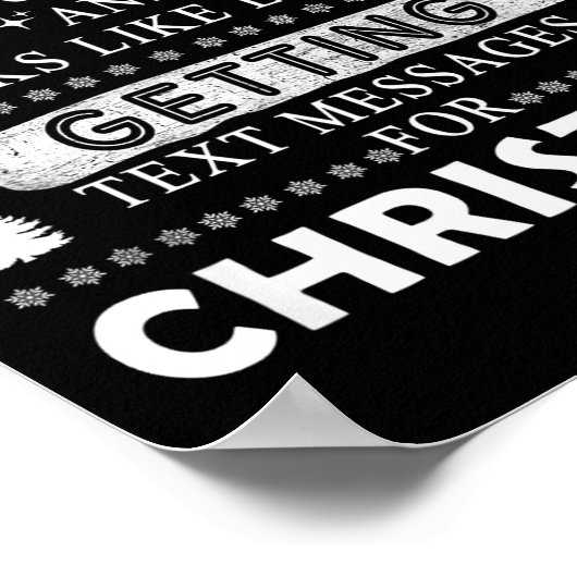 Poster Christmas Funny Just Checked My Bank Account Gift (Coin)