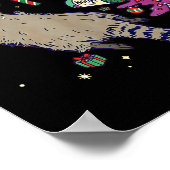 Poster Christmas Funny Trashed Panda Racoon Gets Drunk Xm (Coin)