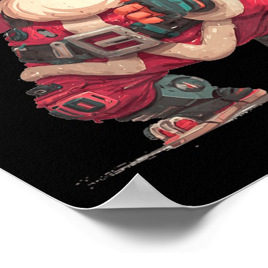 Poster Christmas Gamer Look With This Cool Vr Santa Claus (Coin)