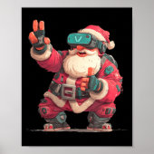 Poster Christmas Gamer Look With This Cool Vr Santa Claus (Devant)