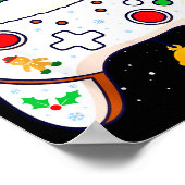 Poster Christmas Gamer Video Game Controller Gamepad (Coin)